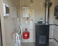 Монтаж отопления дома 154 кв.м. пеллетным котлом (радиаторное отопление, теплый пол) – д. Горбово